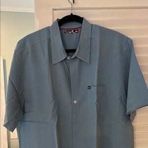 Quiksilver Blue Casual Button Down Shirt